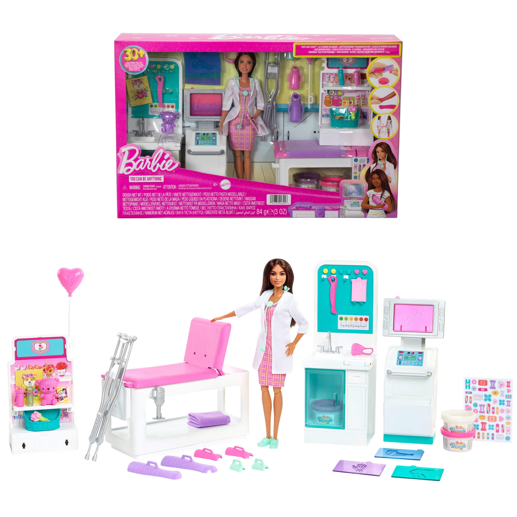 Barbie ロサンゼルス　3体セット【送料無料】 Barbie® Fast Cast Clinic™ Playset with Brunette Barbie® Doctor
