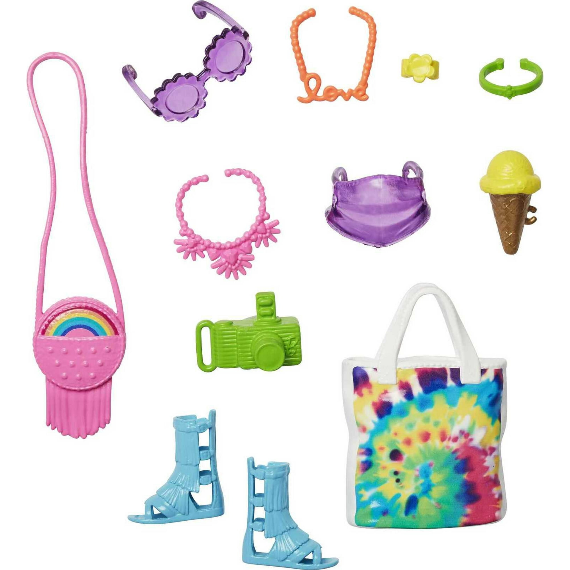 Barbie Fashion Pack, Accessories for Dolls Including Bag, Sunglasses & Camera - Walmart.com