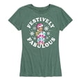 thumbnail image 1 of Barbie - Festively Fabulous - Women's Short Sleeve Graphic T-Shirt, 1 of 5