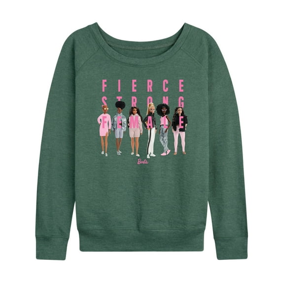 Barbie - Fierce Strong Female - Boss Barbie - Women's Lightweight French Terry Long Sleeve Shirt