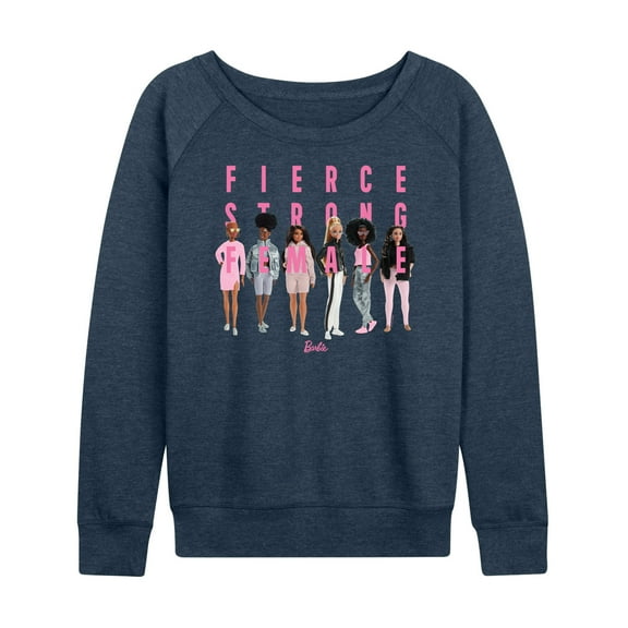 Barbie - Fierce Strong Female - Boss Barbie - Women's Lightweight French Terry Long Sleeve Shirt