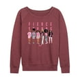 thumbnail image 1 of Barbie - Fierce Strong Female - Boss Barbie - Women's Lightweight French Terry Long Sleeve Shirt, 1 of 4