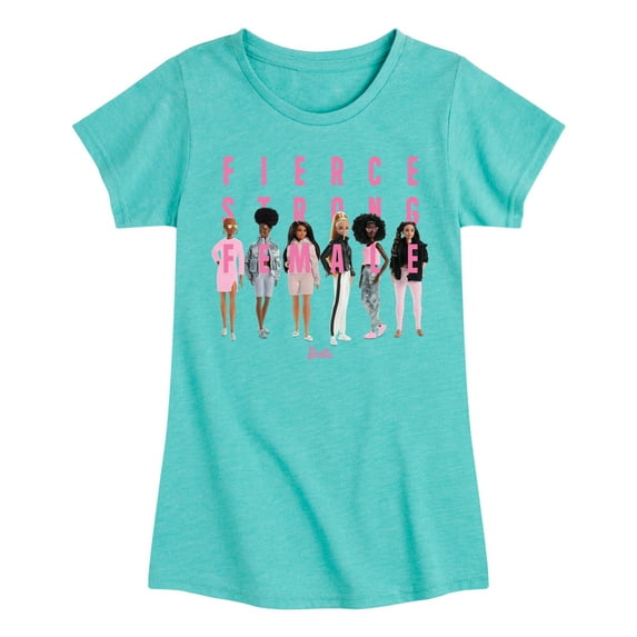 Barbie - Fierce Strong Female - Power Pose - Toddler And Youth Girls Raglan Graphic T-Shirt