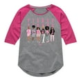 thumbnail image 1 of Barbie - Fierce Strong Female - Power Pose - Toddler And Youth Girls Raglan Graphic T-Shirt, 1 of 4