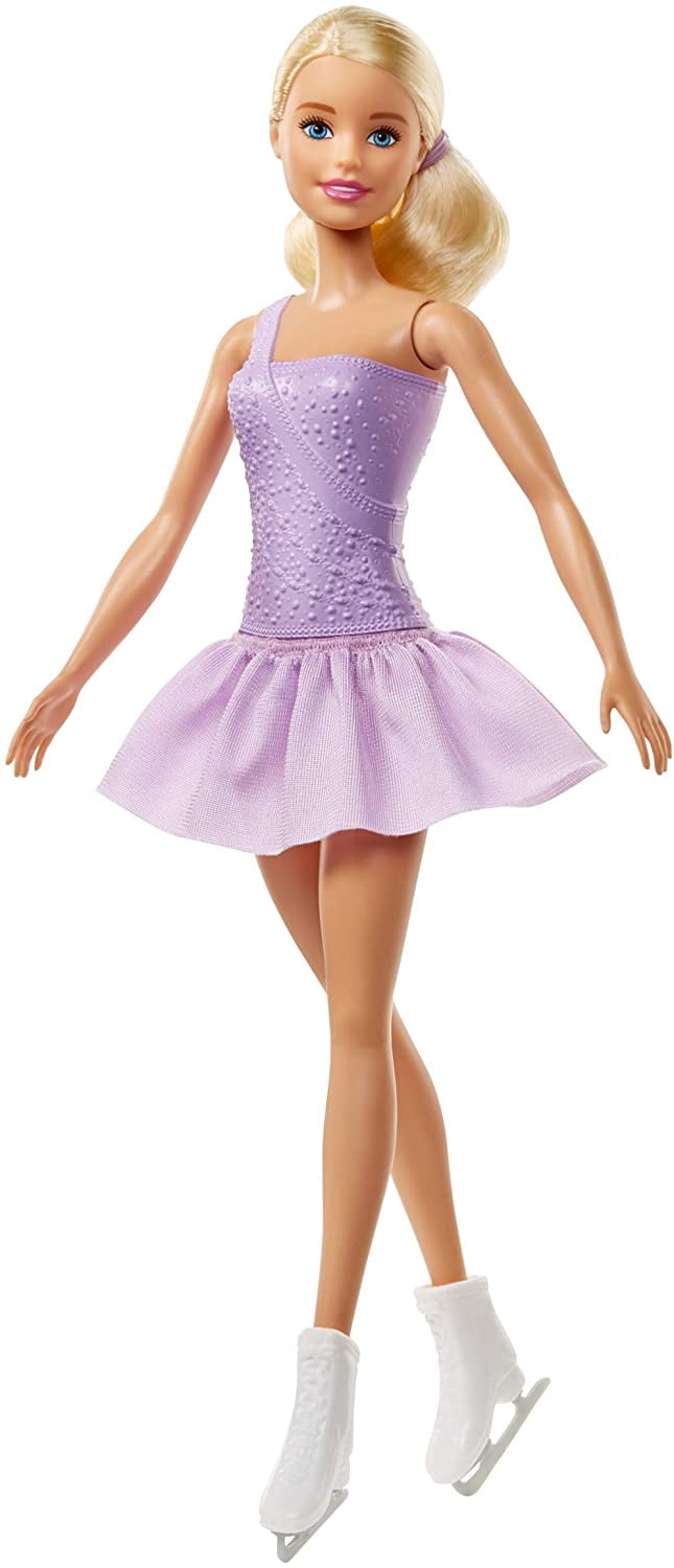 Barbie Figure Skater Doll Dressed in Purple Outfit - Walmart.com