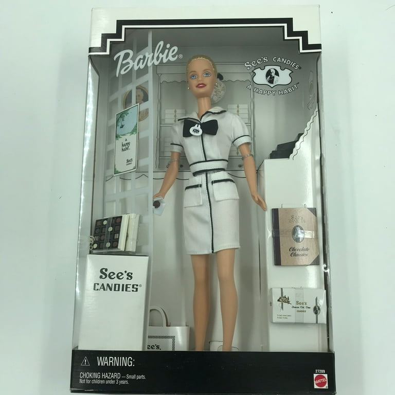 Barbie First Job See's Candies Mattel 27289 Dolls Blonde, 2
