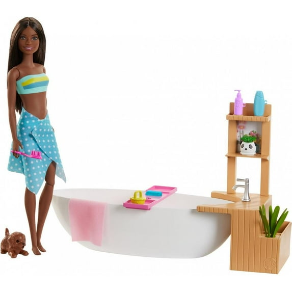 Barbie Fizzy Bath Playset (Brunette)