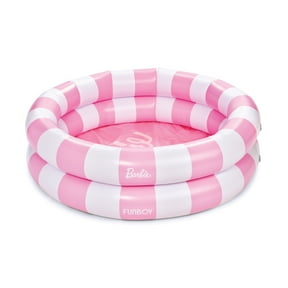 Barbieâ„¢ + Float Life by Funboy Inflatable Round 2-Ring Pool, 48" Diameter, Children 6+