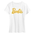 thumbnail image 1 of Barbie - Floral Filled Logo - Women's Short Sleeve Graphic T-Shirt, 1 of 4