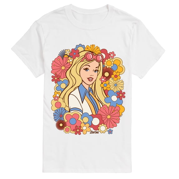Barbie - Floral Portrait - Men's Short Sleeve Graphic T-Shirt