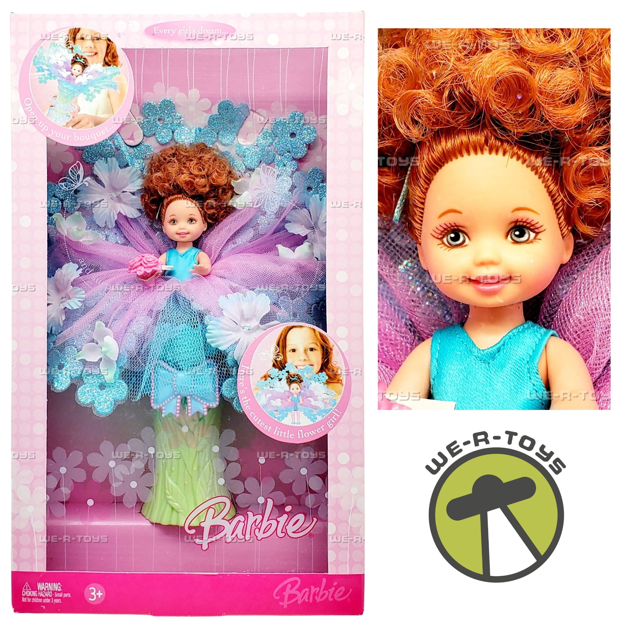 Barbie Flower Girl Redhead Kelly Doll 2006 Mattel L0054 - Walmart.com