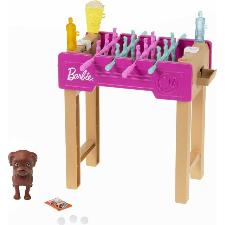 Barbie Foosball Accessory Pack with Pet Puppy Mini Storytelling