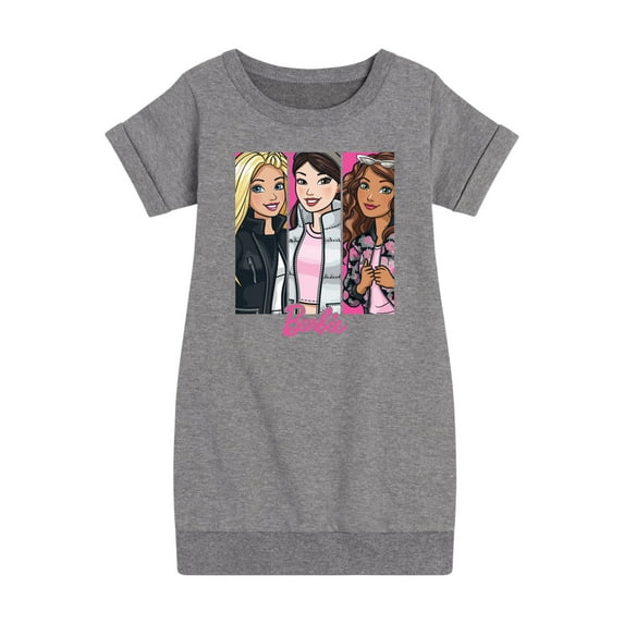 Barbie - Friends Going Out - Toddler And Youth Girls Fleece Dress