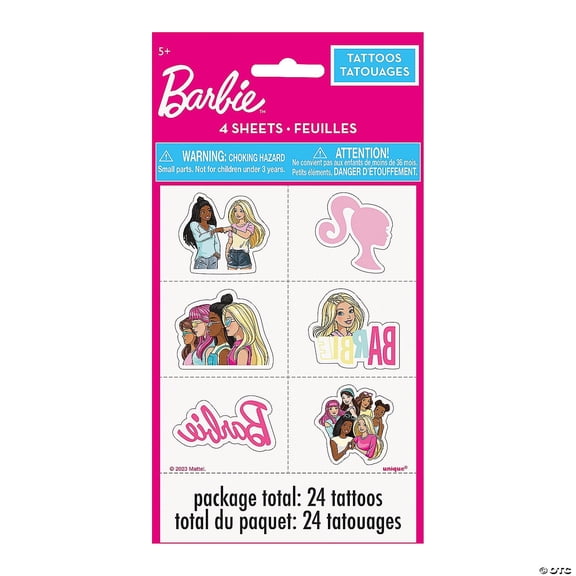 Barbie & Friends Temporary Tattoos - 24 Pc.