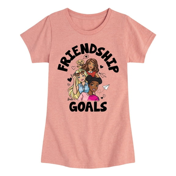 Barbie - Friendship Goals - Toddler And Youth Girls Short Sleeve Graphic T-Shirt