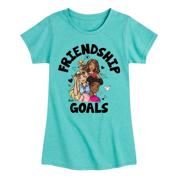 Barbie - Friendship Goals - Toddler And Youth Girls Short Sleeve Graphic T-Shirt