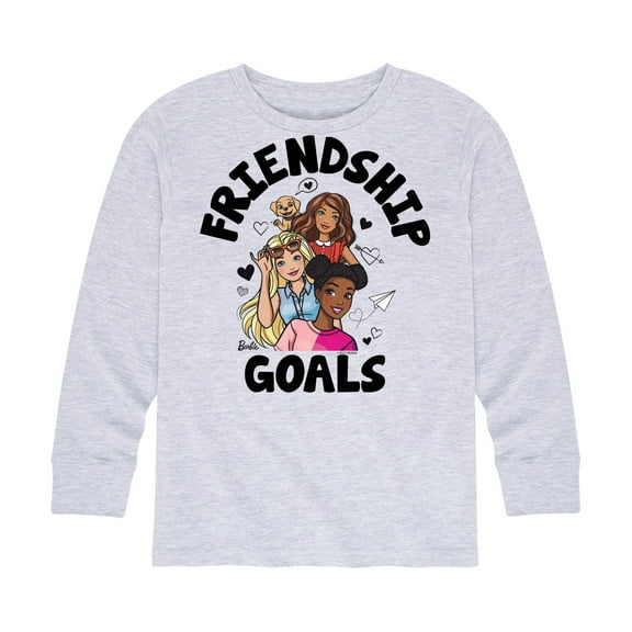 Barbie - Friendship Goals - Toddler And Youth Long Sleeve Graphic T-Shirt