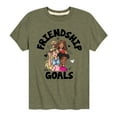 thumbnail image 1 of Barbie - Friendship Goals - Toddler And Youth Short Sleeve Graphic T-Shirt, 1 of 5