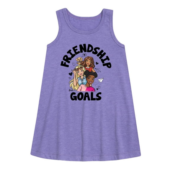 Barbie - Friendship Goals - Toddler and Youth Girls A-line Dress