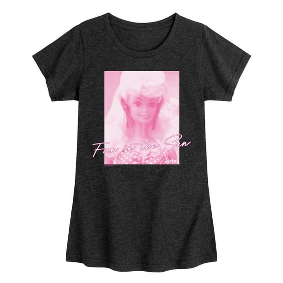 Barbie - Fun In The Sun - Girls Fitted Short Sleeve Graphic T-Shirt