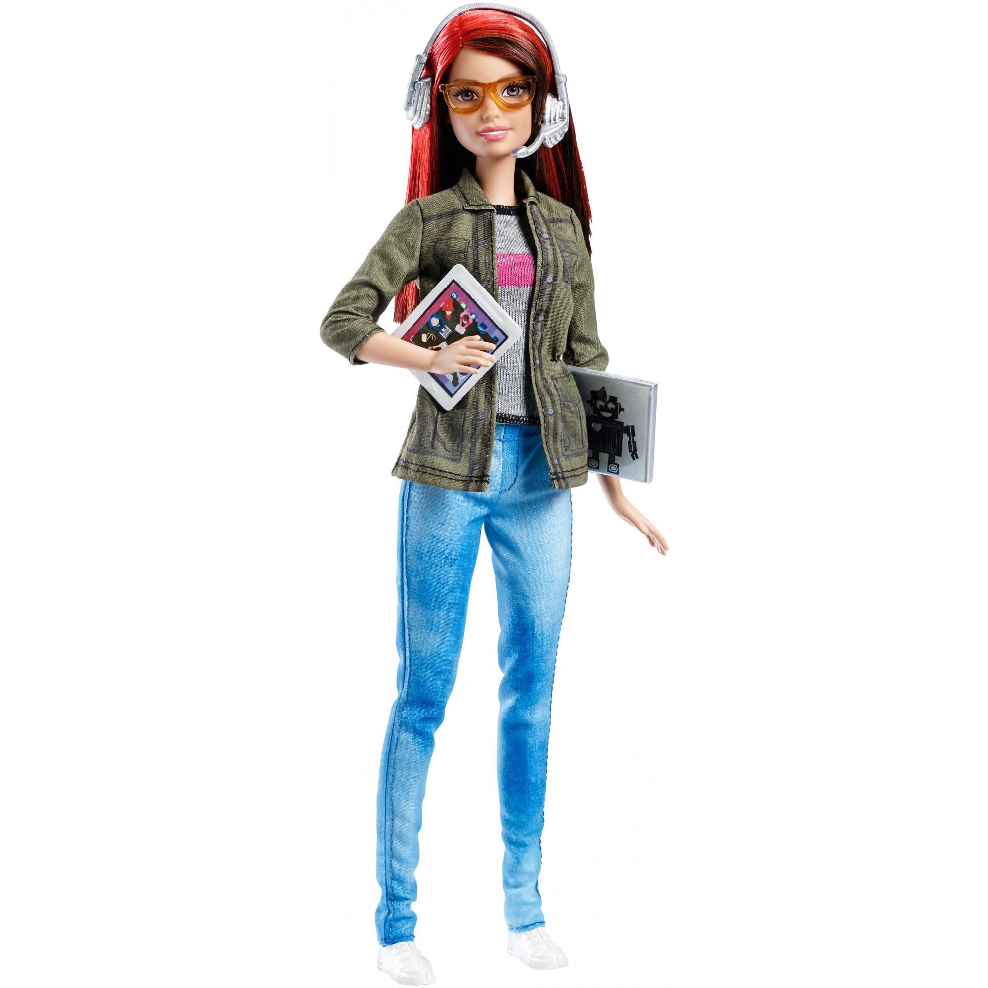 Кукла стала игр. Кукла Barbie Разработчик компьютерных игр, 29 см, dmc33. Барби в современном стиле. Куклы Барби подростки. Кукла Барби профессии.