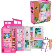 Barbie Getaway House, Doll House Playset with 4 Play Areas and 11 Decor Accessories