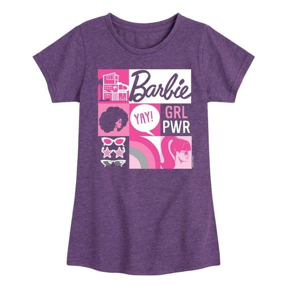 Barbie - Girl Power - Toddler And Youth Girls Short Sleeve Graphic T-Shirt