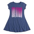thumbnail image 1 of Barbie - Girl Power in Illusion Wave - Toddler And Youth Girls Fit And Flare Dress, 1 of 1
