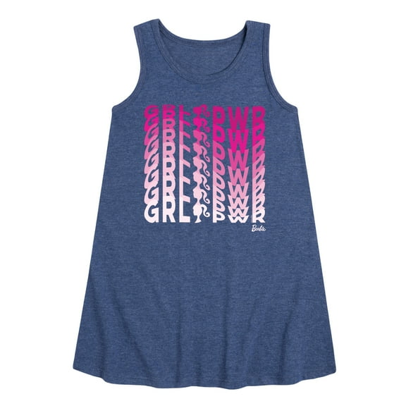 Barbie - Girl Power in Illusion Wave - Toddler and Youth Girls A-line Dress