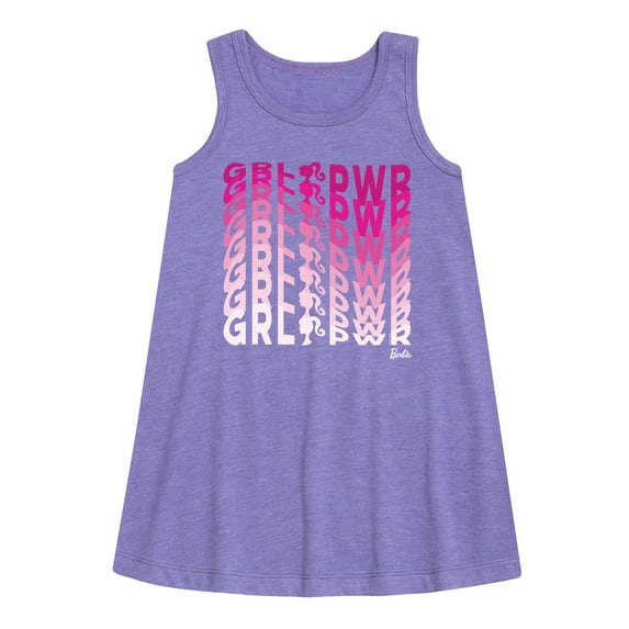 Barbie - Girl Power in Illusion Wave - Toddler and Youth Girls A-line Dress