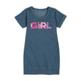 thumbnail image 1 of Barbie - Girl Strong, Kind, Brave, Bold, and Fearless - Toddler And Youth Girls Fleece Dress, 1 of 4