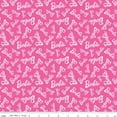 thumbnail image 1 of Barbie™ Girl Toss Hot Pink Cotton Fabric, 1 of 1
