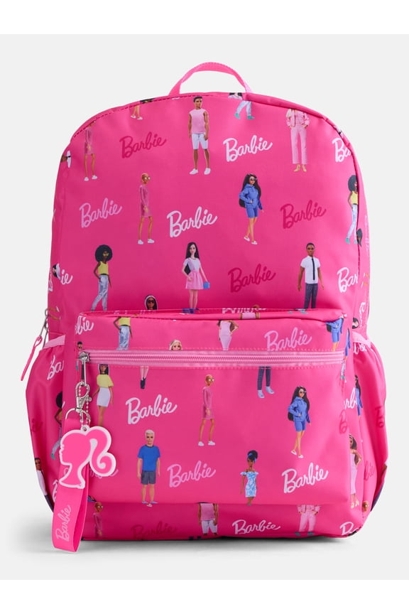 Barbie Kids' 17" Fun Day Print Laptop Backpack, Pink