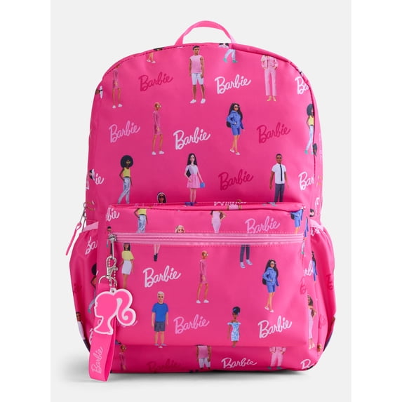 Barbie Kids' 17" Fun Day Print Laptop Backpack, Pink