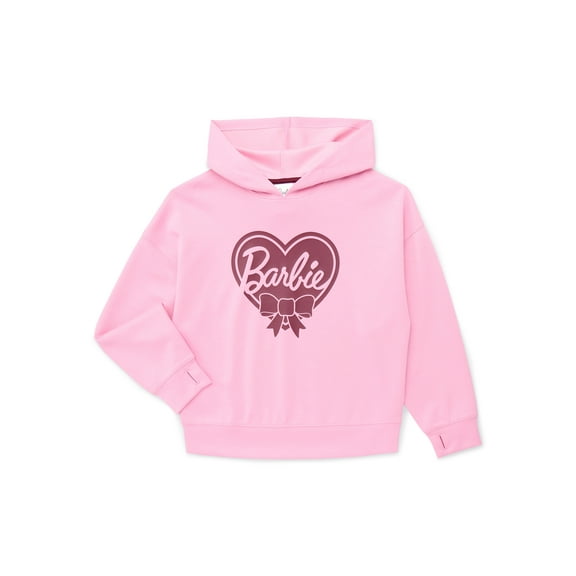 Barbie Girl's Long Sleeve Graphic Hoodie, Sizes 4-12