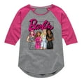 thumbnail image 1 of Barbie - Girls All Together - Toddler And Youth Girls Raglan Graphic T-Shirt, 1 of 3