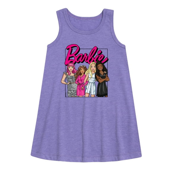 Barbie - Girls All Together - Toddler and Youth Girls A-line Dress