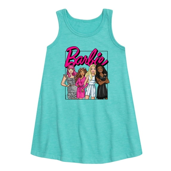 Barbie - Girls All Together - Toddler and Youth Girls A-line Dress