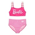 thumbnail image 1 of Barbie Girls Bikini Top and Bottoms Swimsuit Set with UPF 50+, 2-Piece, Sizes 4-12, 1 of 3