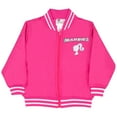 thumbnail image 1 of Barbie Girls Zip-Up Bomber Jacket with Varsity Style and Logo Graphic (Little & Big Girls, Sizes 4-16), 1 of 10
