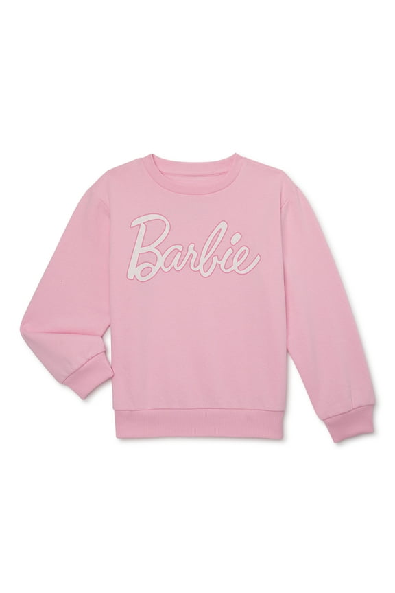 Girls Logo Graphic Crewneck Fleece Sweatshirt, Size 4-16
