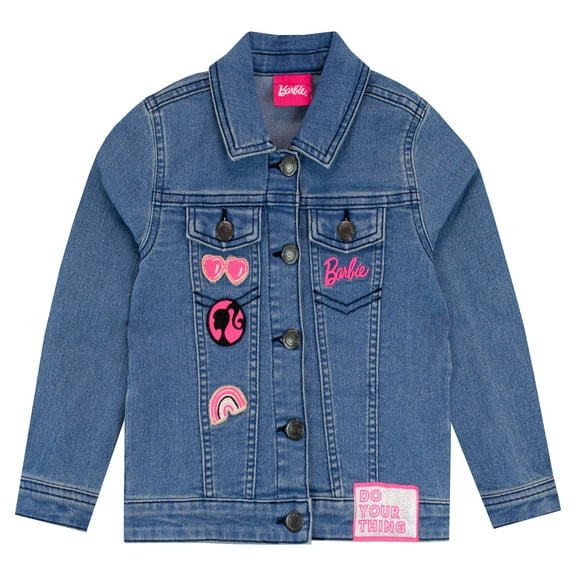 Barbie Girls Long Sleeve Jean Jacket Sizes 5-12