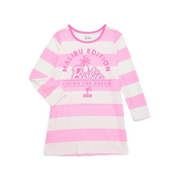 Barbie Girls Long Sleeve Sleep Gown , Sizes 4-12