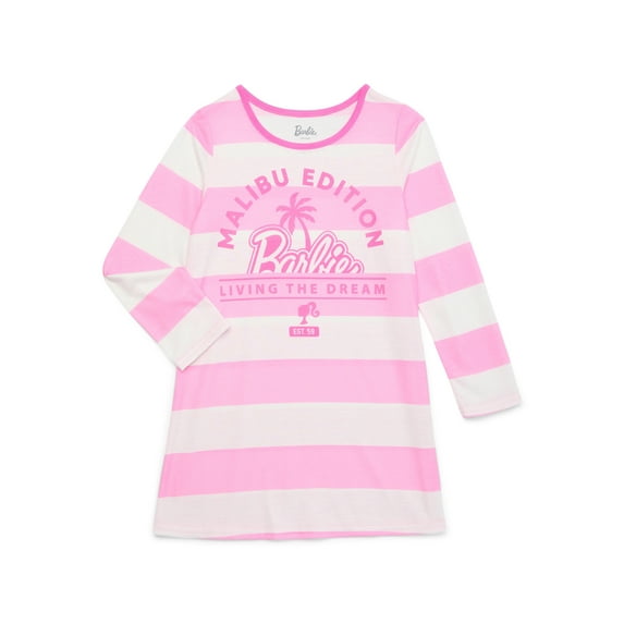 Barbie Girls Long Sleeve Sleep Gown , Sizes 4-12