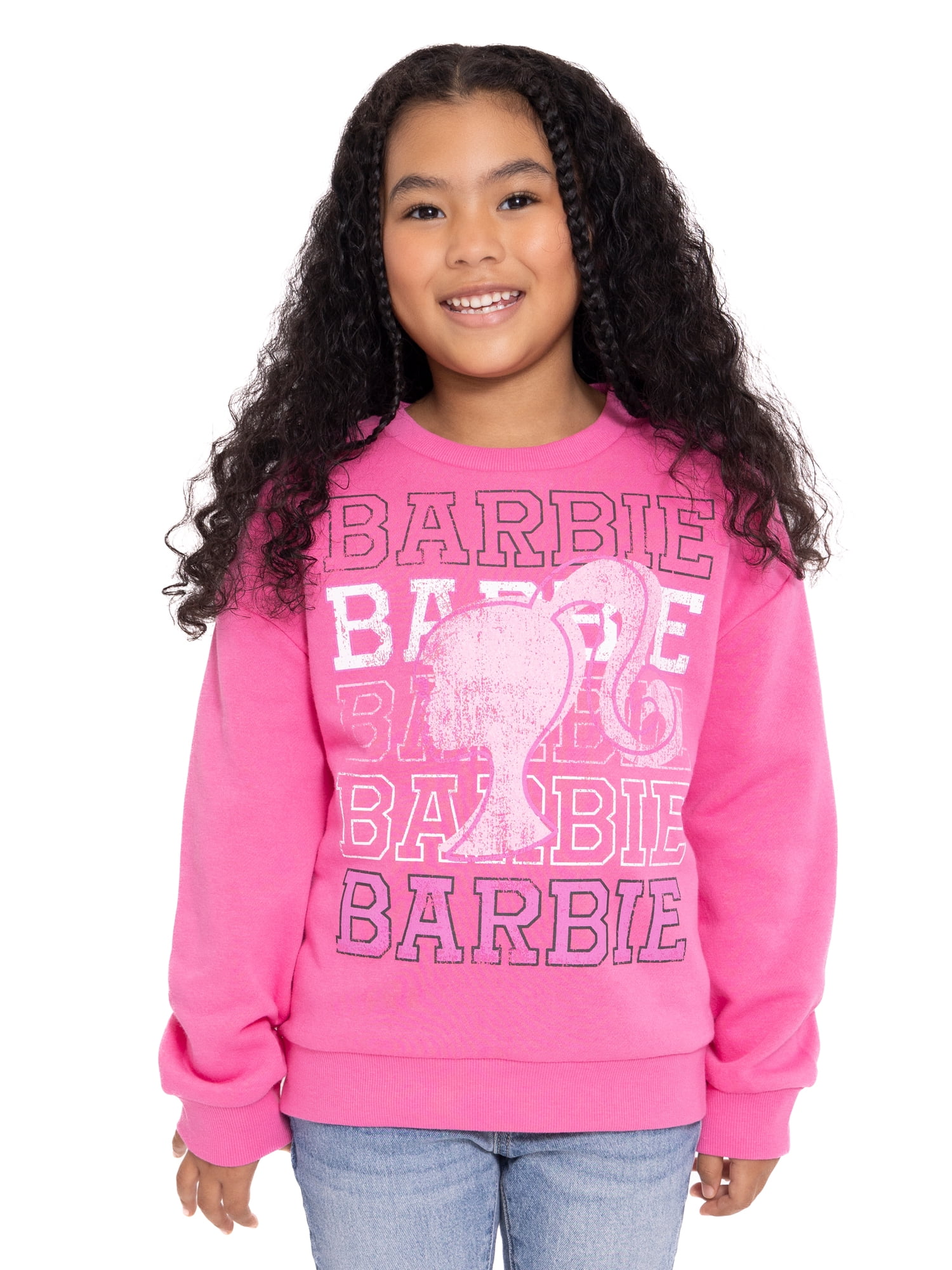 Tuta Barbie Per Ragazze - Felpa Con Cappuccio Peplum E Leggings, Set Invernale In Morbido Tessuto, Rosa, Taglia 14-16 Anni