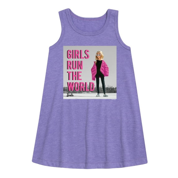 Barbie - Girls Run the World - Cool Style - Toddler and Youth Girls A-line Dress