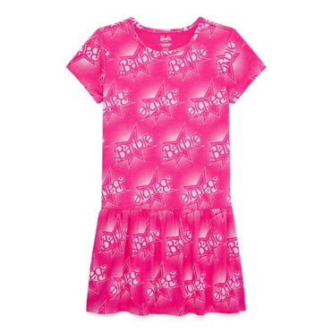 Barbie Girls Short Sleeve Dress, Sizes 4-12