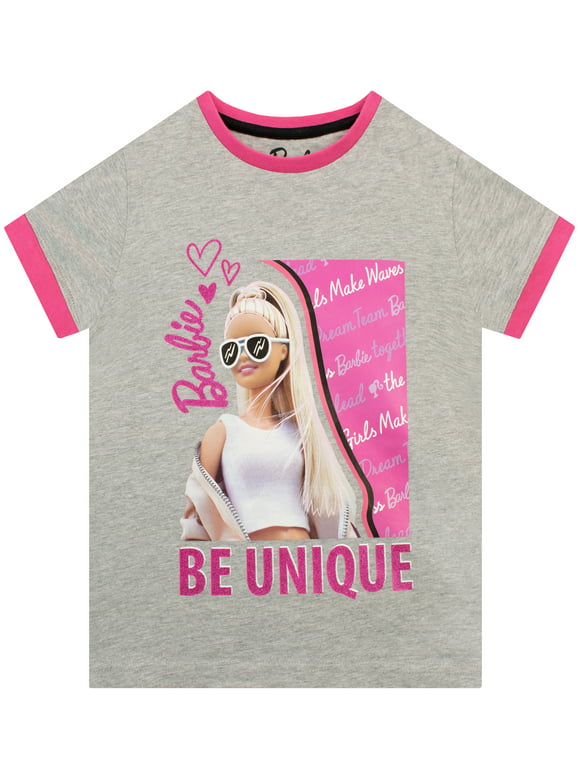 Barbie Girls Short Sleeve T-shirt Sizes 3T-10