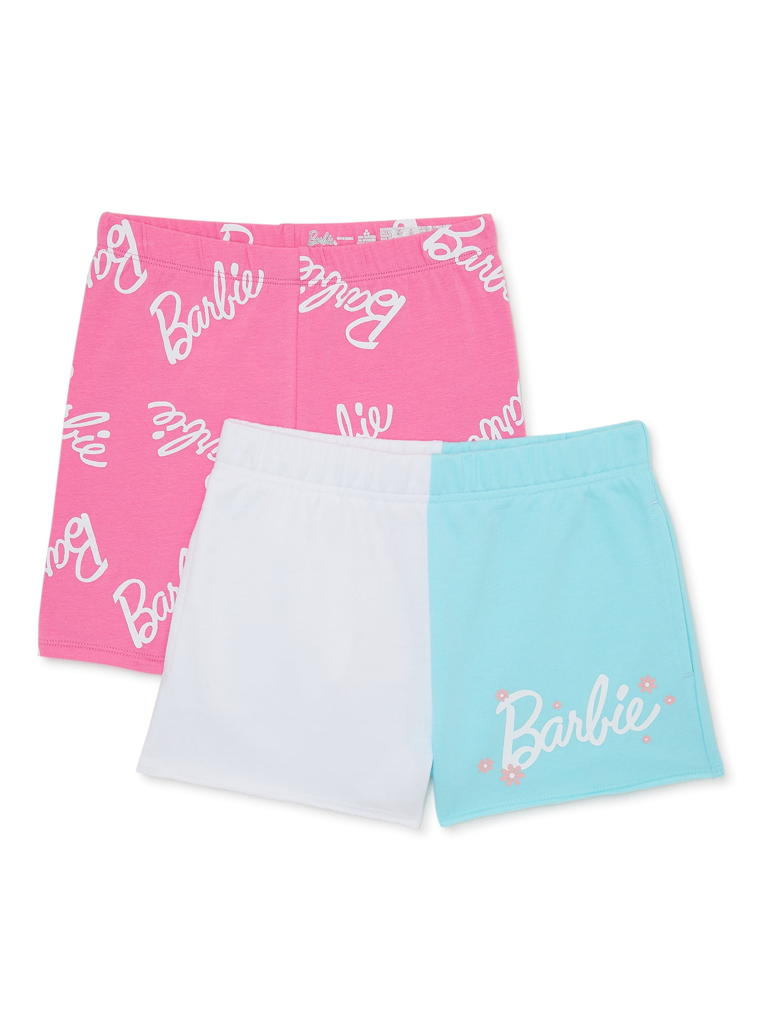 Barbie Girls Shorts 2 Pack Sizes 4 16 Walmart