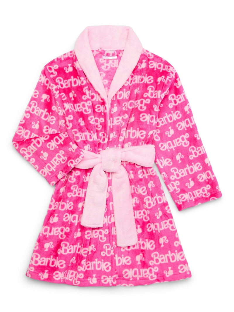 Bathrobe Barbie Towel Set Barbie Girls Sleep Robe, Sizes 4-12